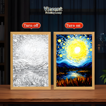 Vincent Painting Lamp – Arte luminoso de Van Gogh
