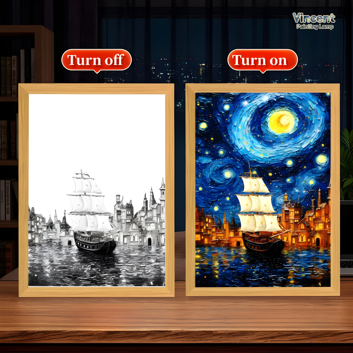 Vincent Painting Lamp – Arte luminoso de Van Gogh