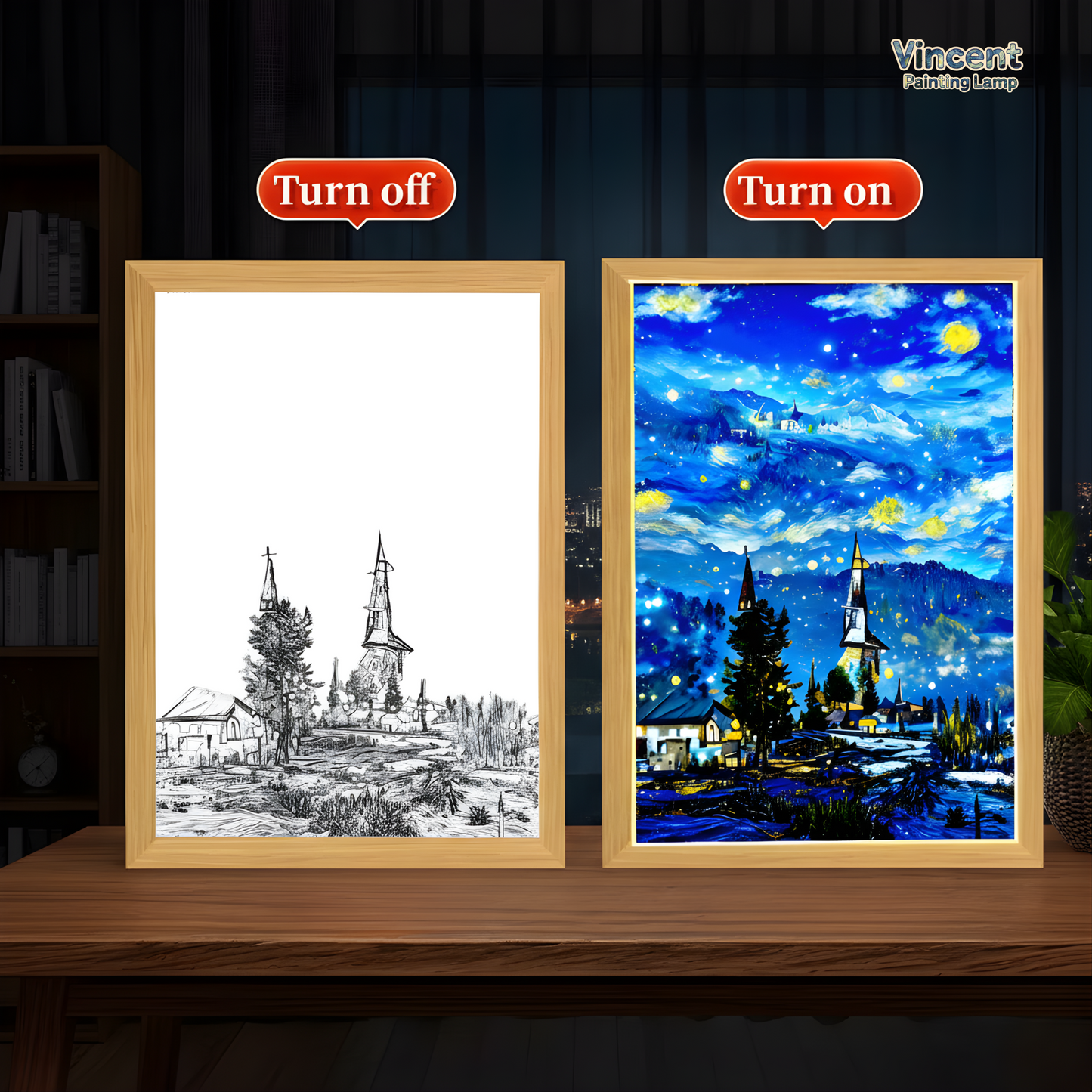 Vincent Painting Lamp – Arte luminoso de Van Gogh
