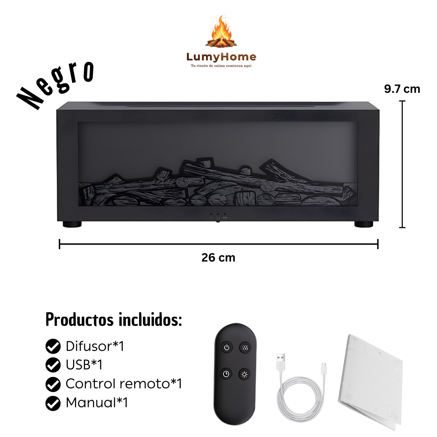 LumyHome-Difusor de llama cálida