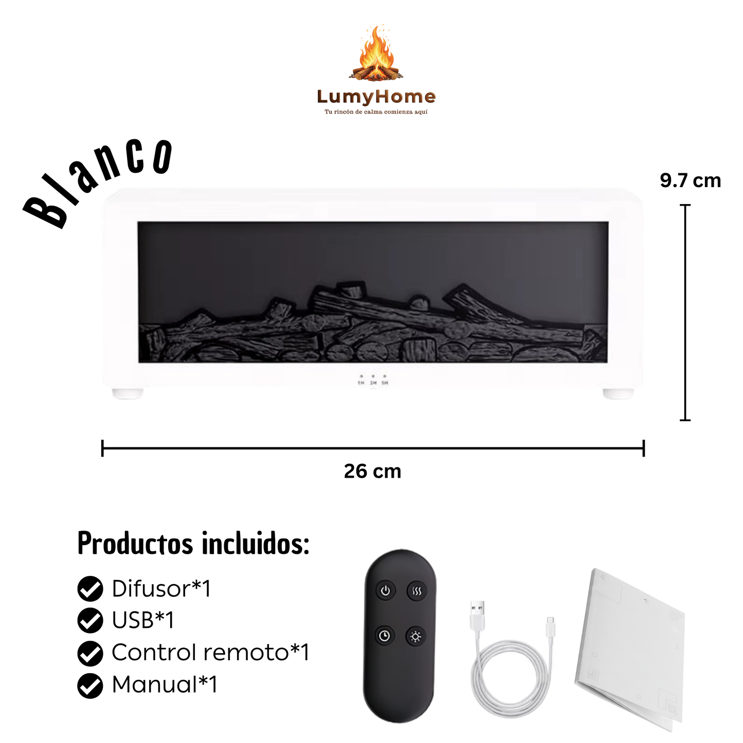 LumyHome-Difusor de llama cálida