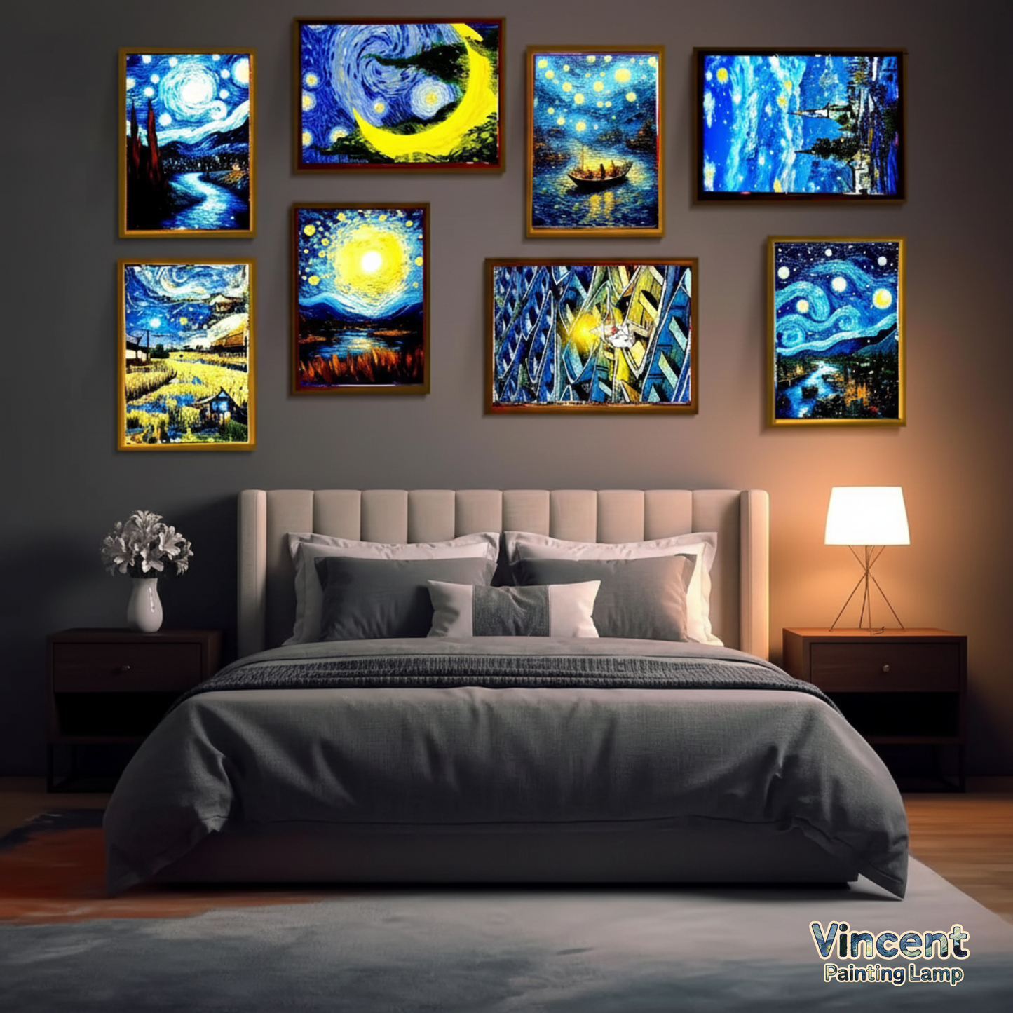 Vincent Painting Lamp – Arte luminoso de Van Gogh